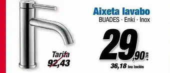 Ferrolan Aixeta Lavabo Buades Enki Inox oferta