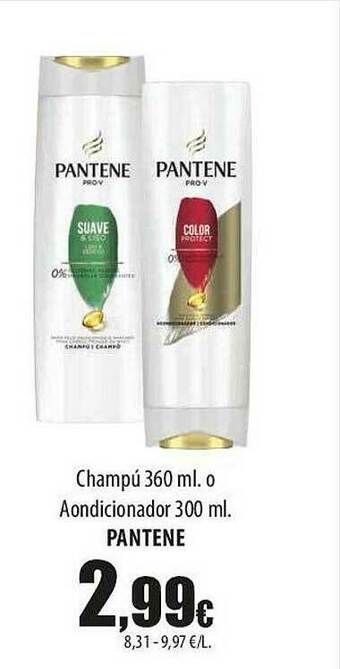 SPAR Lanzarote Champú O Acondicionador Pantene oferta