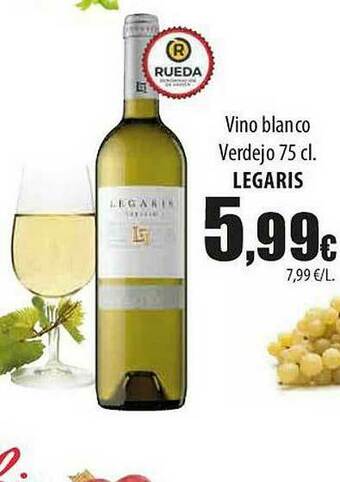 SPAR Lanzarote Vino Blanco Verdejo Legaris oferta