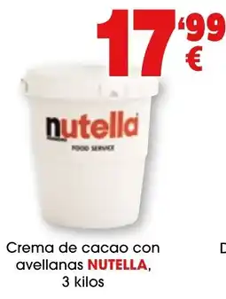 TOP Cash & Carry nutella crema de cacao con avellanas oferta