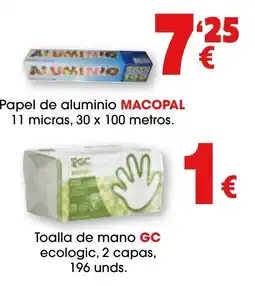 TOP Cash & Carry Macopal papel de aluminio oferta
