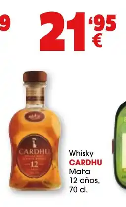 TOP Cash & Carry Cardhu Whisky Malta 12 años oferta