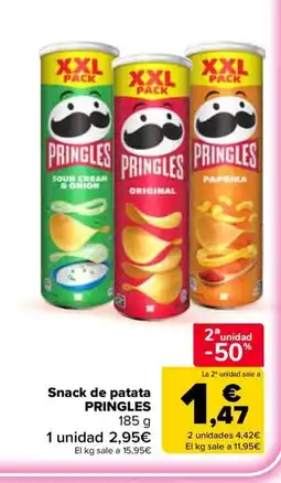Carrefour PRINGLES Snack de patata oferta