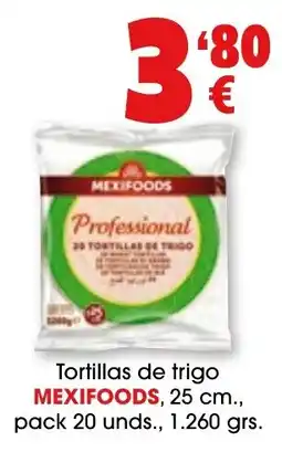 TOP Cash & Carry Mexifoods tortillas de trigo oferta