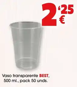 TOP Cash & Carry Vaso transparente best oferta