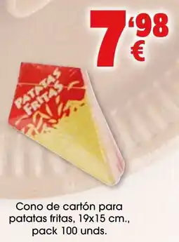 TOP Cash & Carry Cono de cartón para patatas fritas oferta