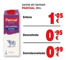 TOP Cash & Carry Pascual leche sin lactosa oferta