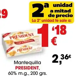 TOP Cash & Carry President mantequilla oferta