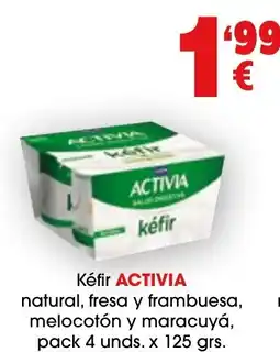 TOP Cash & Carry Activia kéfir natural, fresa y frambuesa, melocotón y maracuyá oferta