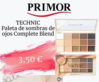 Primor technic paleta de sombras de ojos complete blend