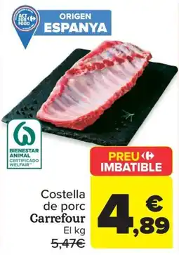 Carrefour Market Carrefour costella de porc oferta