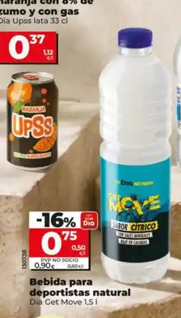 Dia Fresh Dia Get Move Bebida para deportistas natural oferta