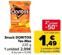 Carrefour DORITOS Snack Tex-Mex oferta