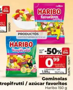 Dia Fresh Haribo gominolas tropifruttii / azúcar favoritos oferta