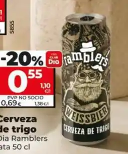 Dia Fresh Dia Ramblers cerveza de trigo oferta