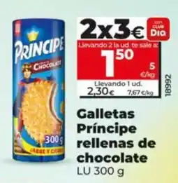 Dia Fresh Príncipe galletas rellenas de chocolate oferta