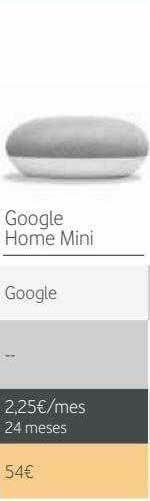 Vodafone Google Home Mini oferta