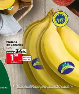 Dia Fresh Piátano de Canarias oferta