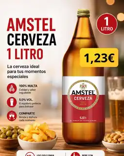 Sangüi Amstel cerveza oferta