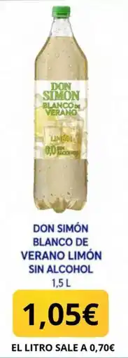 Sangüi Don Simón blanco de verano limón oferta