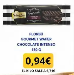 Sangüi Florbú gourmet wafer chocolate intenso oferta