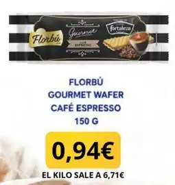 Sangüi Florbú gourmet wafer café espresso oferta