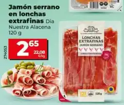 Dia Fresh Dia Nuestra Alacena jamón serrano en lonchas extrafinas oferta