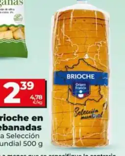 Dia Fresh Brioche en rebanadas oferta