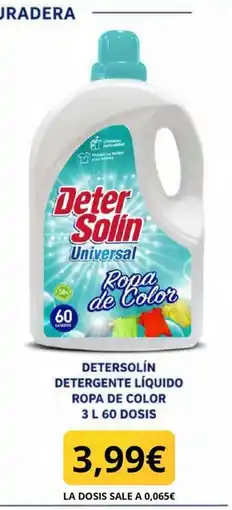 Sangüi Detersolín detergente líquido ropa de color oferta