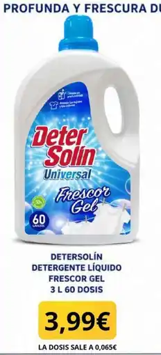 Sangüi Detersolín detergente líquido frescor gel oferta