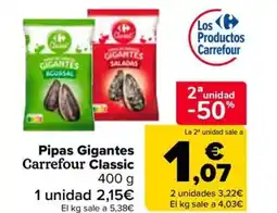 Carrefour Pipas Gigantes Carrefour Classic oferta