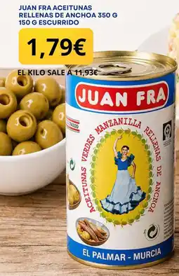 Sangüi juan fra aceitunas verdes manzanilla rellenas de anchoa oferta