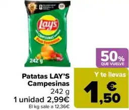 Carrefour LAY'S Patatas Campesinas oferta