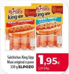 Spar Tenerife Elpozo - salchichas king upp maxi original o pavo oferta