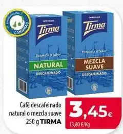 Spar Tenerife Tirma - cafe descafeinado natural o mezcla suave oferta