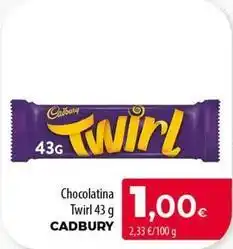 Spar Tenerife Cadbury - chocolatina twirl oferta