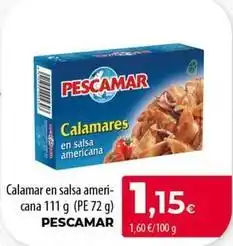 Spar Tenerife Pescamar - calamar en salsa ameri-cana oferta