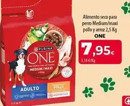 Spar Tenerife Purina one - alimento seco para perro medium/maxi pollo y arroz oferta