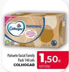Spar Tenerife Colhogar - panuelo facial family pack 140 uds oferta
