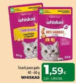 Spar Tenerife Whiskas - snack para gato oferta
