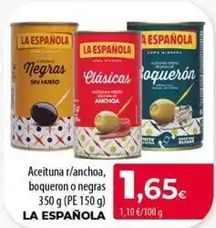 Spar Tenerife La española - aceituna r/anchoa, boqueron o negras oferta
