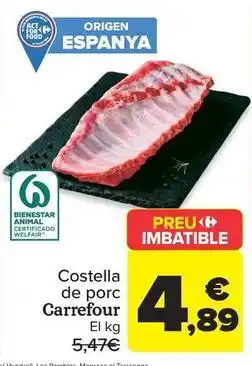 Carrefour Market Carrefour - costella de porc oferta