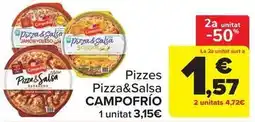 Carrefour Market Campofrío - pizzes pizza&salsa oferta