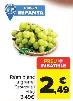 Carrefour Market Origen - raim blanc a granel oferta