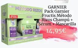 Primor Garnier fructis método rizos champú + sérum + mascarilla oferta