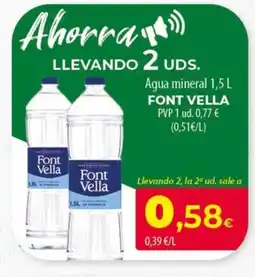 Spar Tenerife FONT VELLA Agua mineral oferta