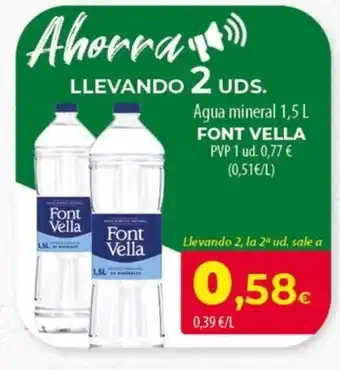 FONT VELLA Agua mineral