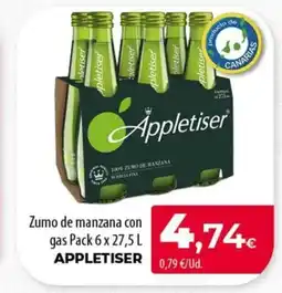Spar Tenerife APPLETISER Zumo de manzana con gas oferta