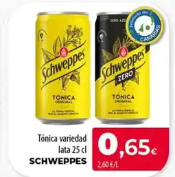 Spar Tenerife SCHWEPPES Tónica variedad oferta