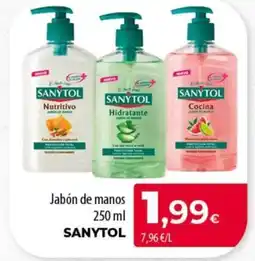 Spar Tenerife SANYTOL Jabón de manos oferta